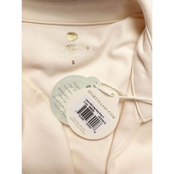 NWT Spartina Haven Midi Dress Navy Stripe Stretch Size S - Picture 10 of 10